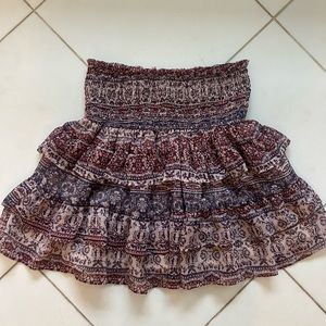 Purple pattern skirt! Size: S with Smocked waistband